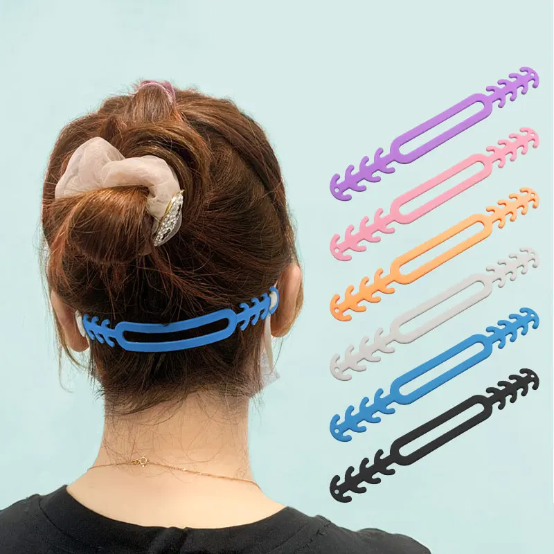 Lot de 6 crochets de masque en silicone réglables pour soulager les oreilles avec masque covid