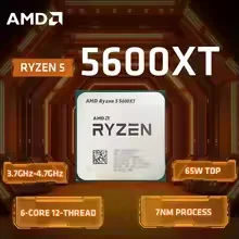 AMD Ryzen 5 5600 데스크탑 CPU 프로세서 6코어 12스레드 3.5GHz AM4 소켓 65W 게이밍용 박스 없음