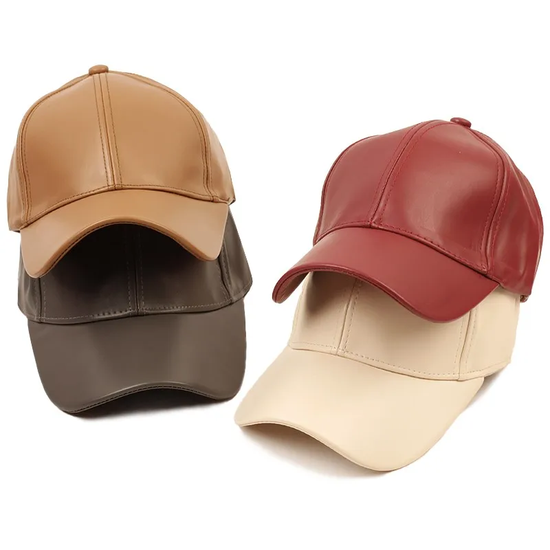 

Модная кепка из искусственной кожи для женщин, весенние бейсболки, Бейсболка унисекс, Кепка в стиле хип-хоп, кепки под заказ