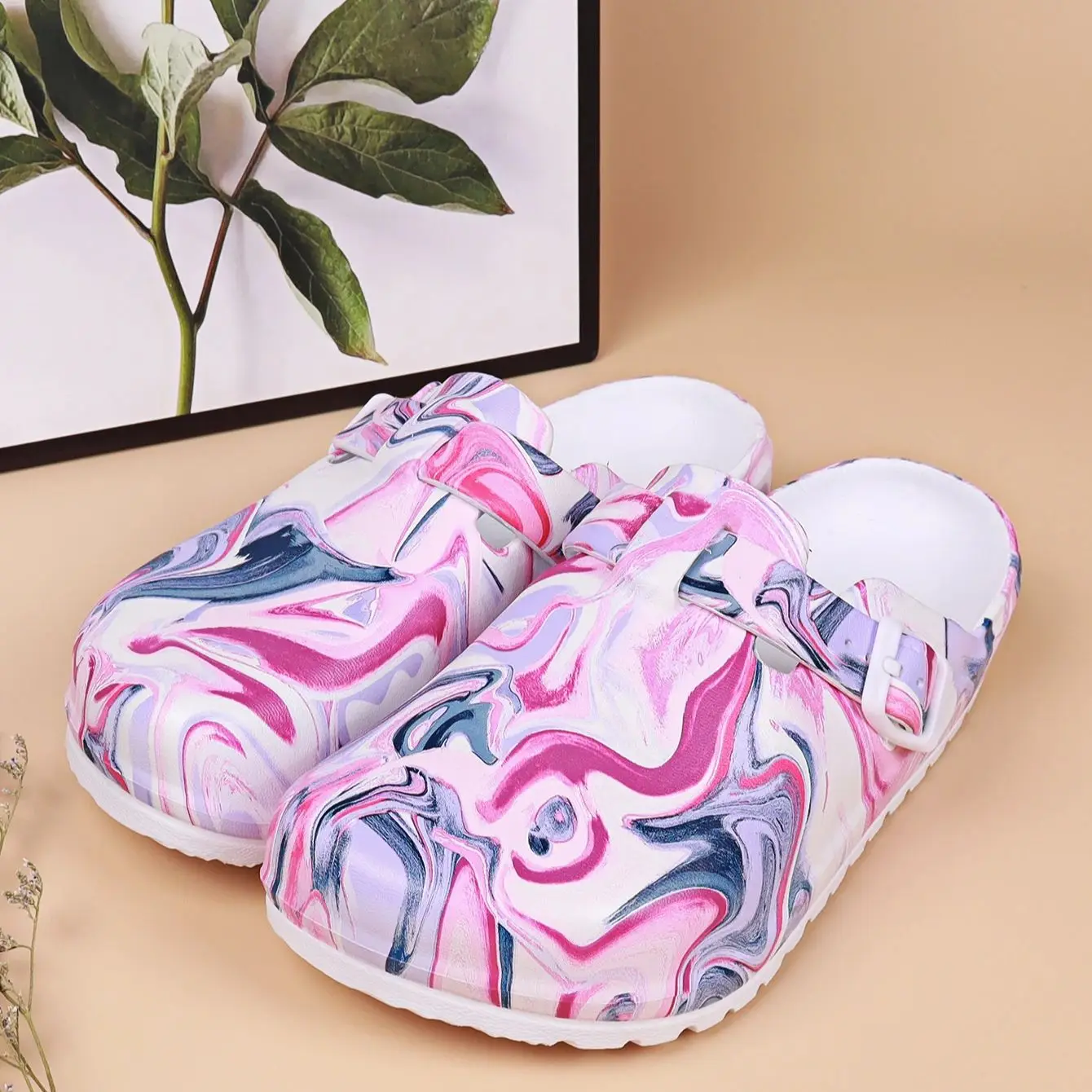 Women Garden Clogs Waterproof EVA Slippers Slip On Outdoor Shoes Image 6