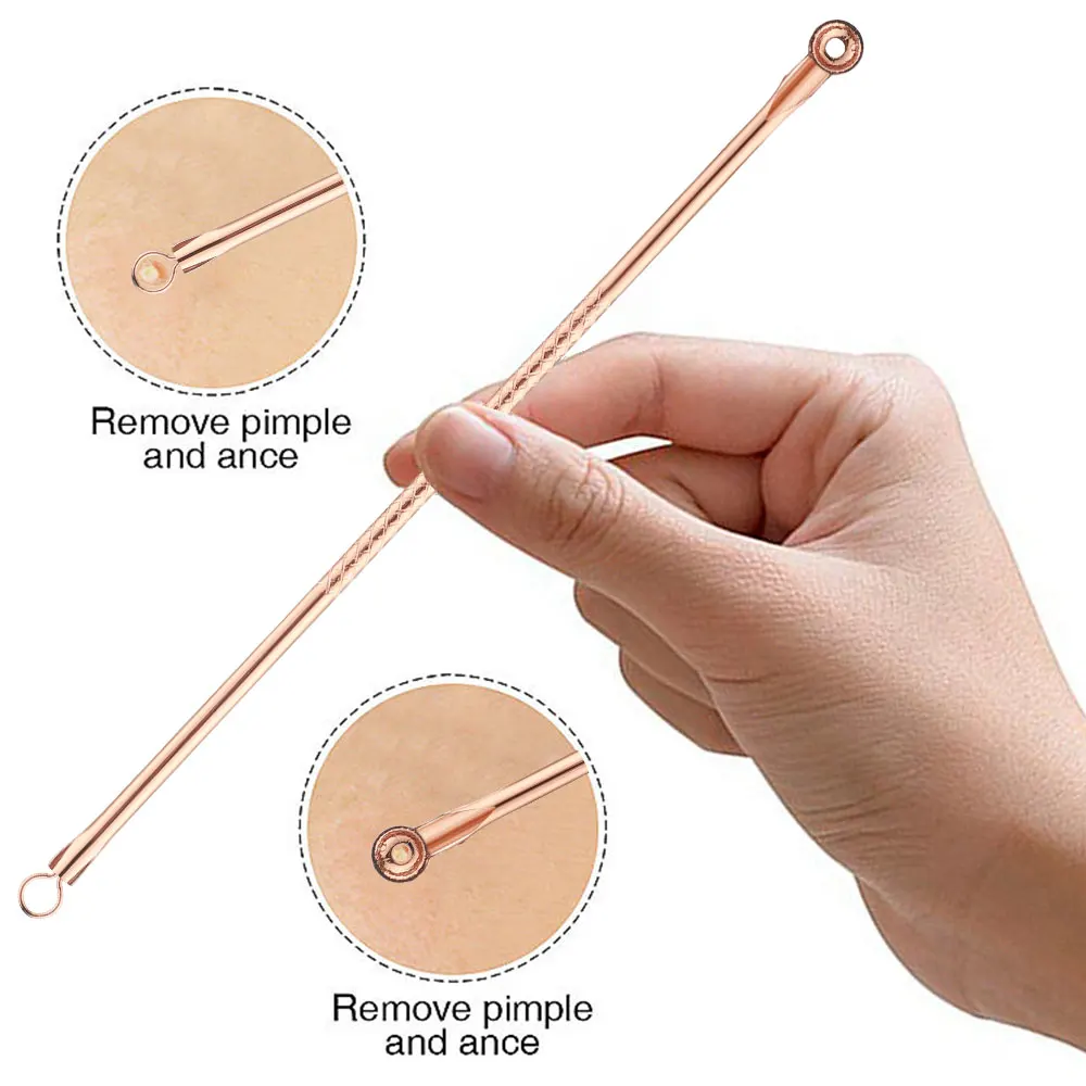 Acne Needle Set Black Dots Pimple Blackhead Remover Comedone Extractor Pore Cleaner Face Cleaning Tools Skin Care Products 4PCS blackhead instrument,blackhead remover