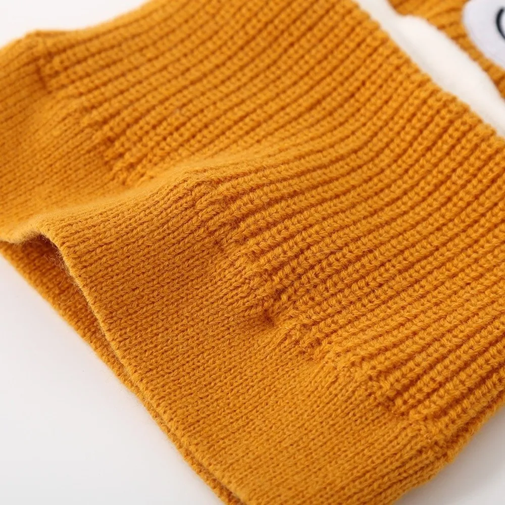 Polyester Kids Winter Hat Scarf One Piece Cold Proof