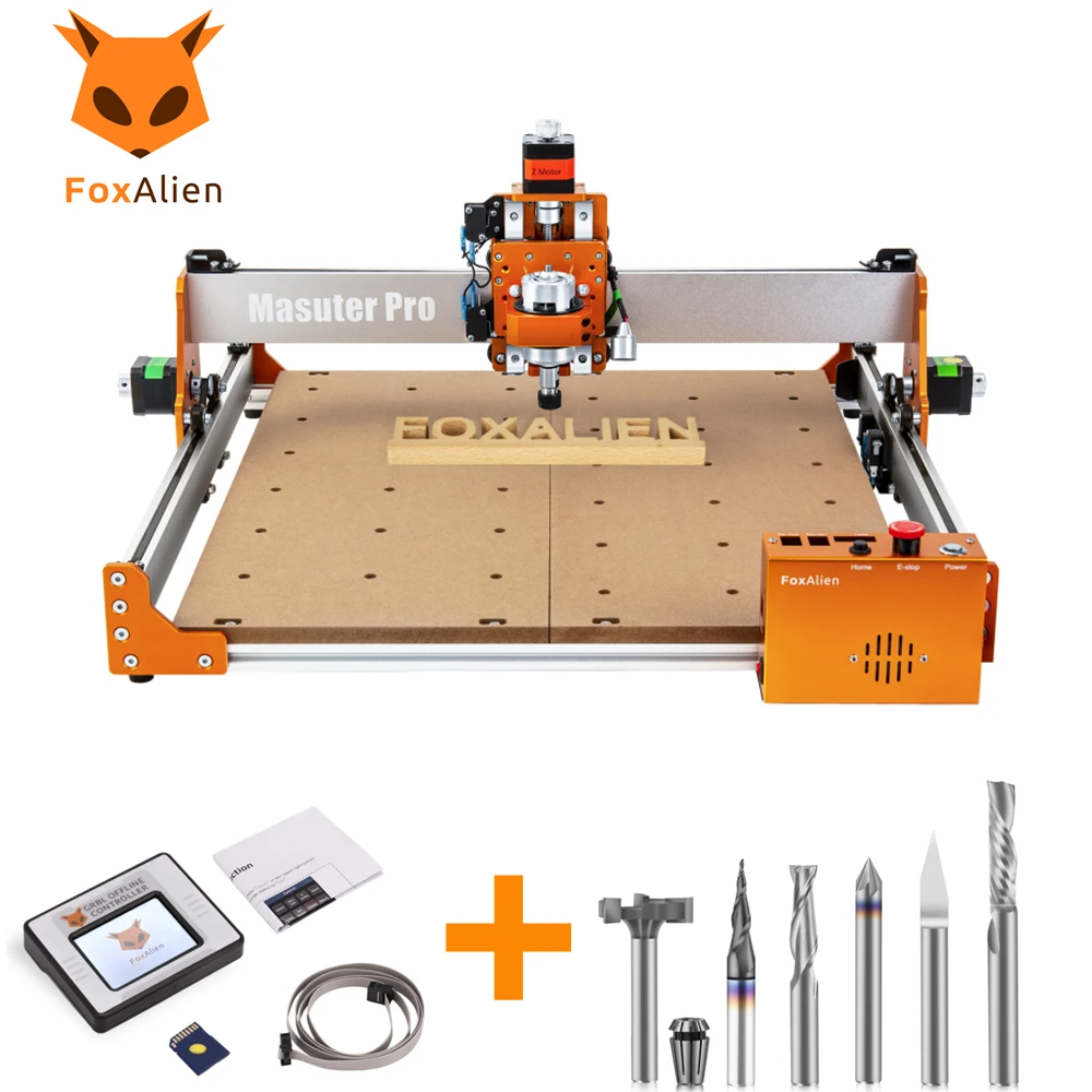 FoxAlien Masuter Pro CNC Router Machine, grabado de 3 ejes mejorado, f