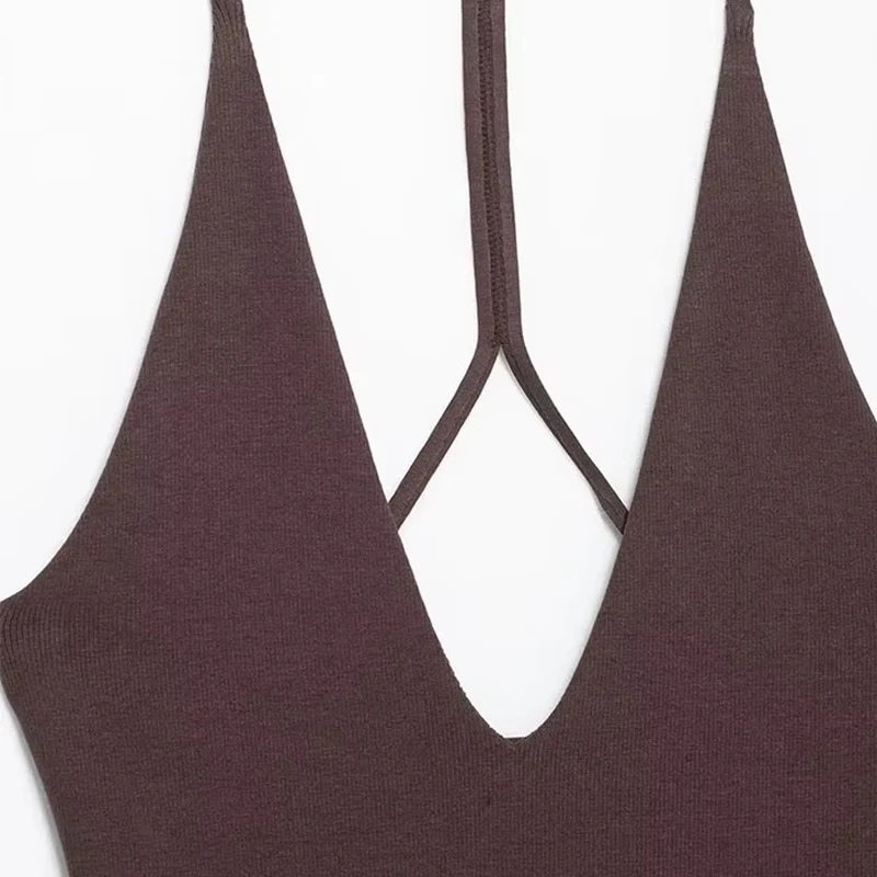 Women Sling Bodysuit Sexy Sleeveless Body Top Female Fitting Bodysuit 2025 Summer Fashion Streetwear Woman Jumpsuit Tops