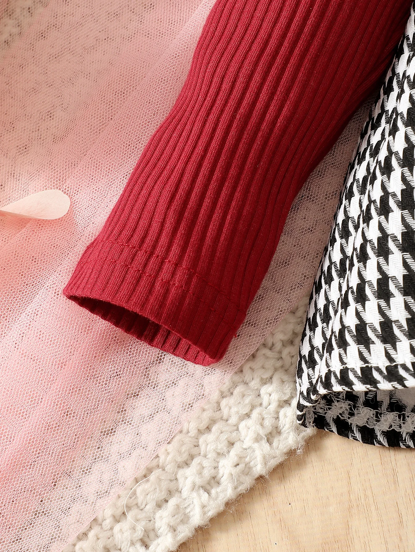 Baby Girl Grid Dress Set 5