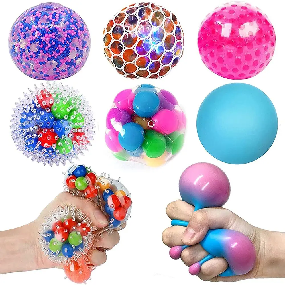 

Home Office Kids Adults Sensory Anxiety Autism Decompression Squeeze Ball Fidget Toy Stress Relief Balls