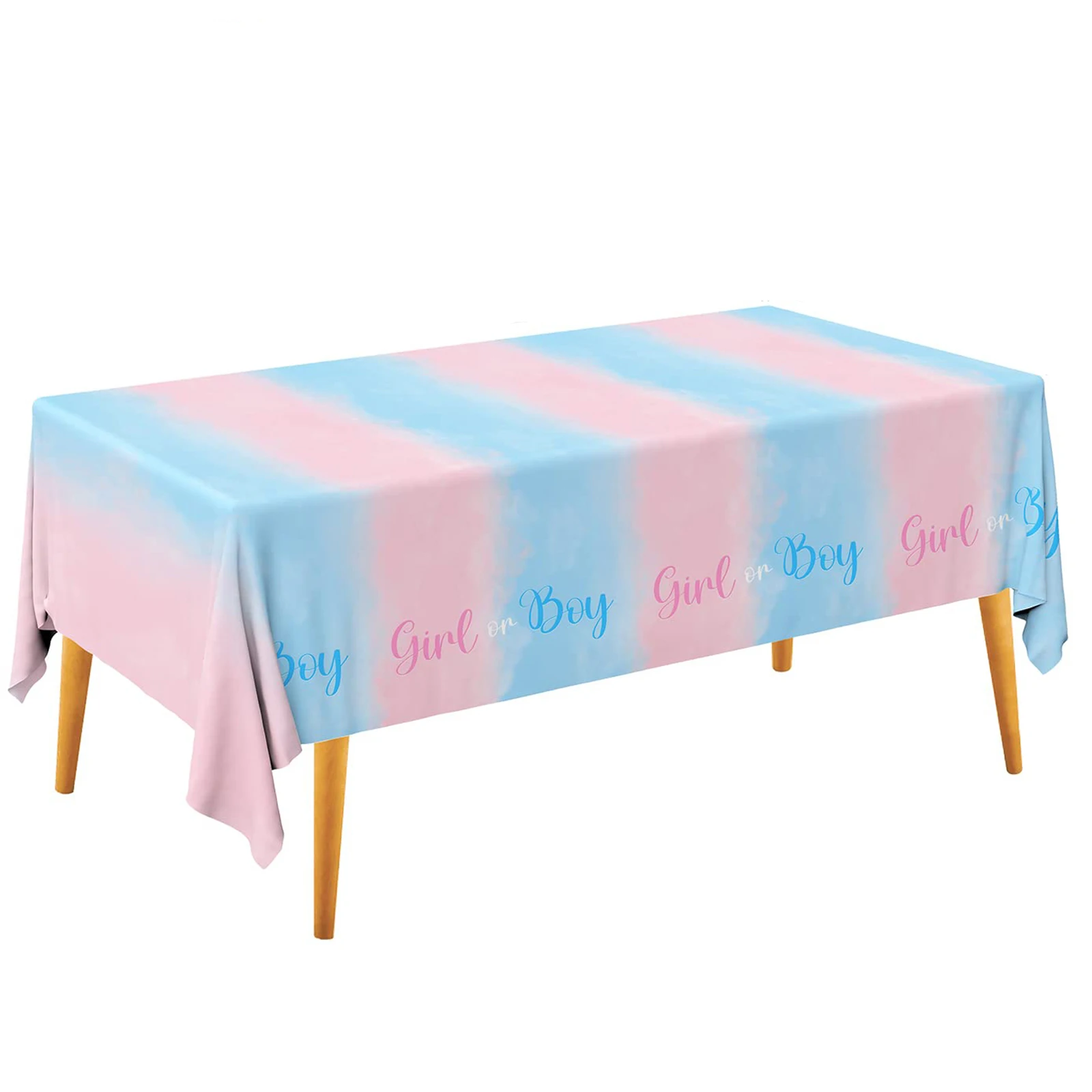 Haooryx 3 Tovaglie Rosa Tema Campeggio In Plastica, Usa E Getta, Impermeabili, 274x137 Cm, Per Feste Di Compleanno Bambine, Picnic E Rivelazioni Di Genere