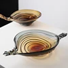 Twist Floating Glass Bowl Luxury High-Grade Nut Candy Bowl Home Hospitality Screw Snacks Display Creative Dried Fruit Bowl 1