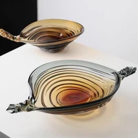 Twist Floating Glass Bowl Luxury High-Grade Nut Candy Bowl Home Hospitality Screw Snacks Display Creative Dried Fruit Bowl 1