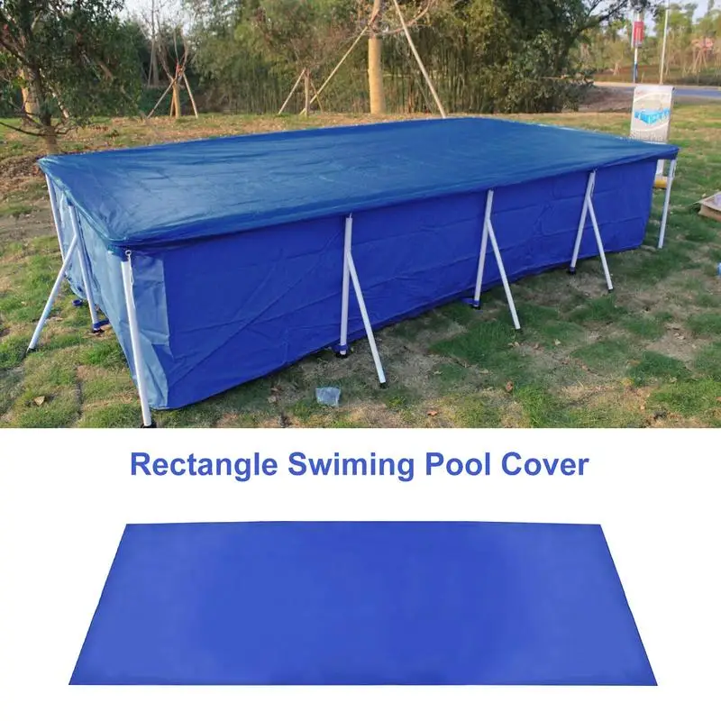 Rectangle Swimming Pool Above Ground Cloth Lip Cover Floor Mat Dustproof Pa