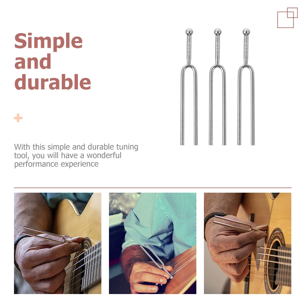 3 Pcs Tuning Fork Musical Accessories 440Hz Forks Tone Tuners An Fittings Professional Guitar Violin guitar accessories guitar tuner