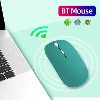 Newest Bluetooth Mouse Wireless Mute மவுஸ் For Laptop Computer PC Mini Ultra-Thin Single-Mode Battery Silent சுட்ட Mice Wireless 1