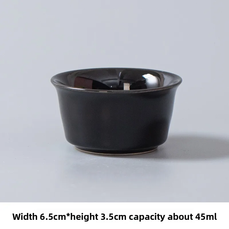 4pcs Ceramic Teacup Household Tea Cup Kungfu Tea Set Small Teacup Drinking Utensils Office White Porcelain Tea Cup