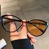 New Vintage Photochromic Eyeglasses Large Frame Cat Eye Reading Glasses Blue Light Blocking Eye Protection Presbyopia Eyewear 5