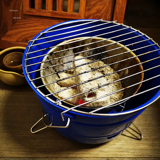 Vidéki Téli Tűz Gödrök Tűzfa Melegítő Faszén Fűtő Kályha Háztartás Grillezett Brazier Kültéri Kemping Kemence Máglya - Image 6