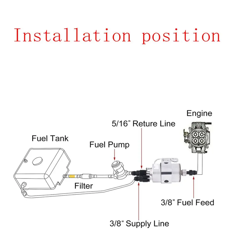 Fuel Line EFI Adapter Fitting 6AN AN6 AN-6 Male to 3/8",5/16",8AN AN8 AN-8 Male to 3/8"Quick Disconnect push hardline TF-1040 oil line fitting adapter reducer expander fitting