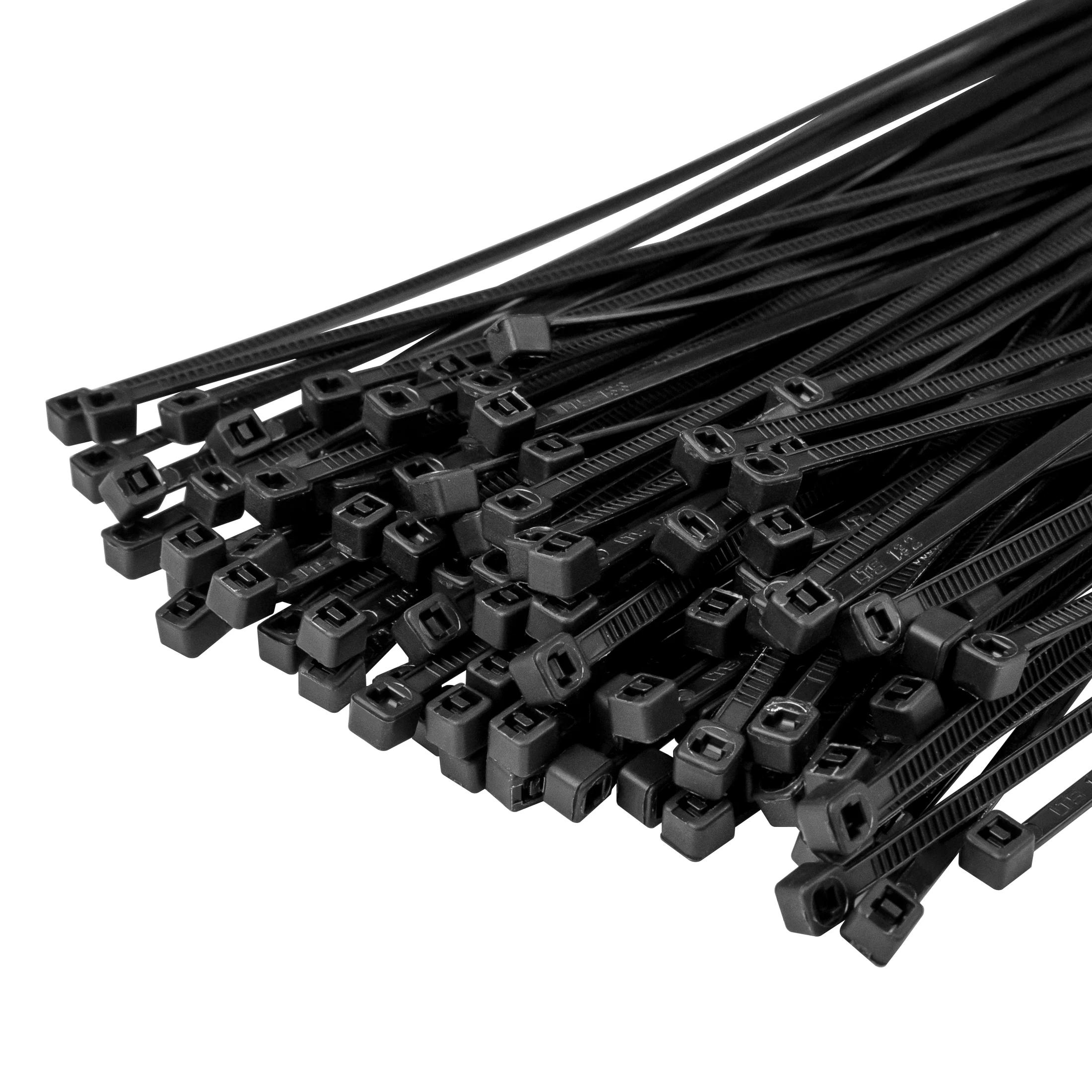 Multicolor Self-Locking Nylon Cable Ties - 3x200mm Plastic Wire Bundling Loops