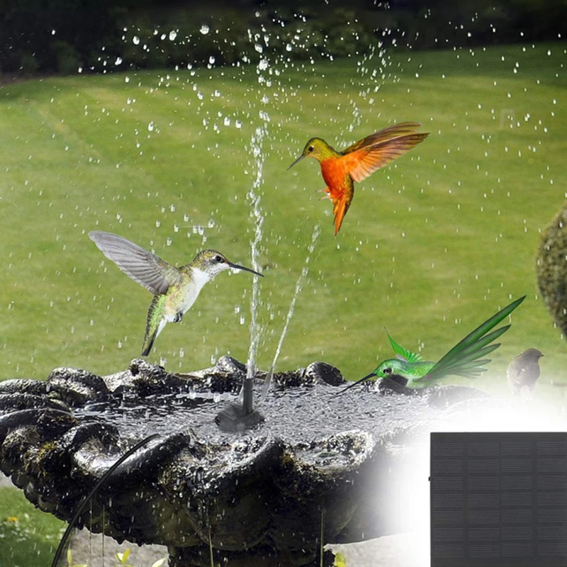 1PC Solar Fountain Pump Kit With Individual Solar Panels For Bird Bath Outdoor Pond Courtyard Garden And Fish Tank Garden solar fountain solar fountain pump water fountain garden pond fountain solar water pump bird bath bird bath supplies