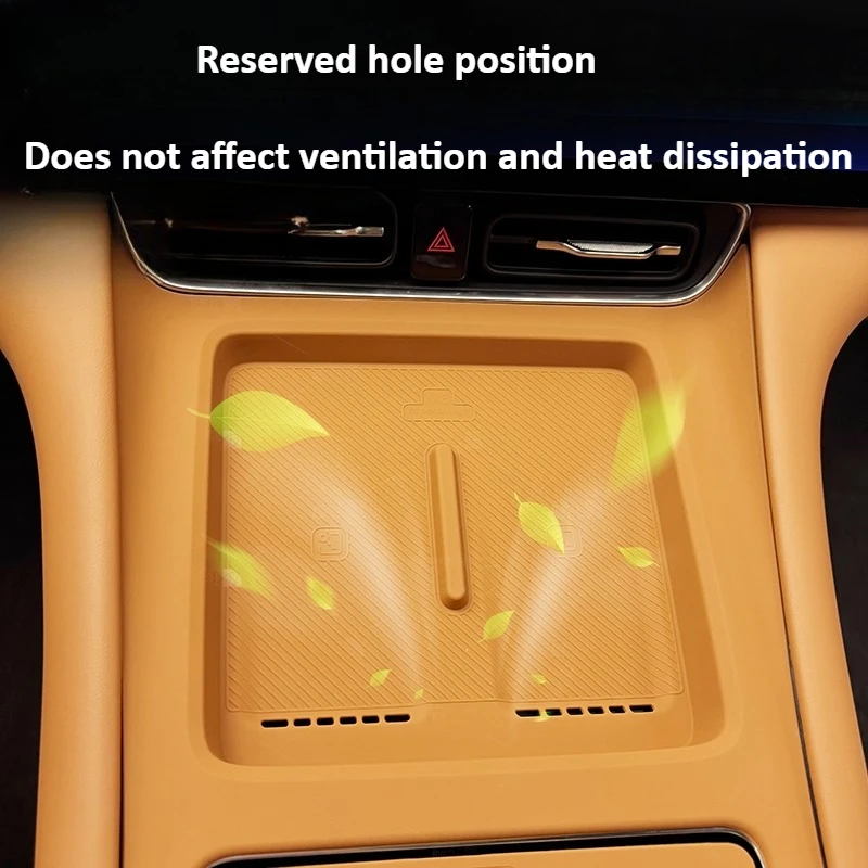 Car Center Control Wireless Charging Silicone Pad Protective Cover Tray Car Interior Accessories For AITO 8 M8 SERES 7 2025 detail image 2