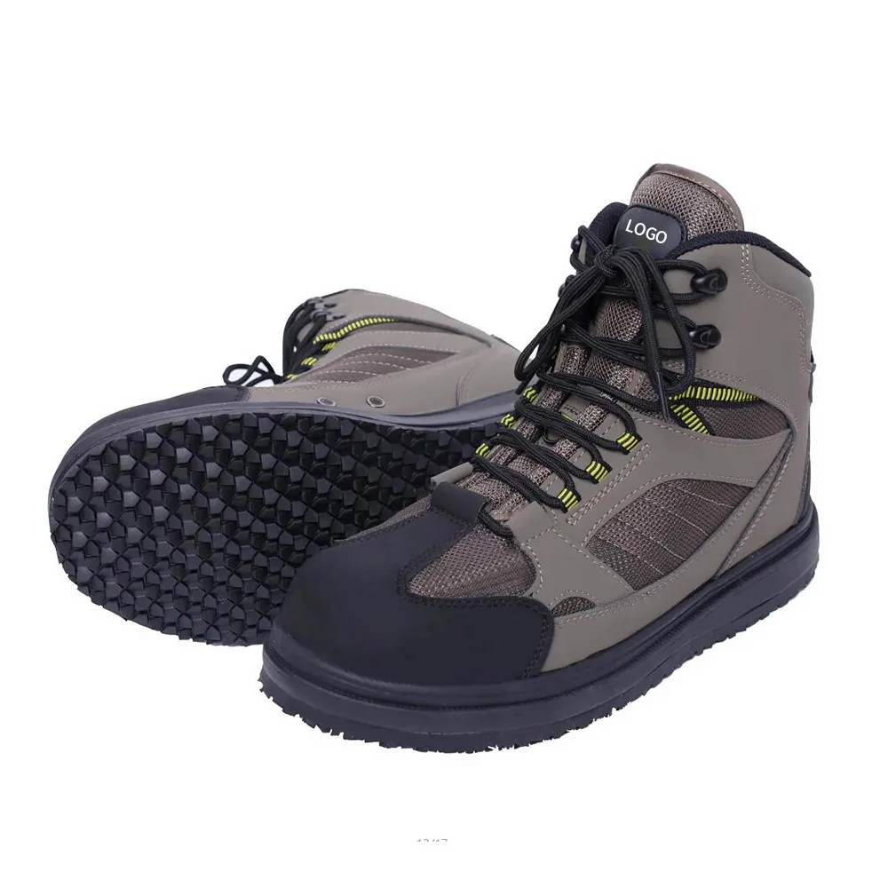 MensWadingBootsFishingShoesWadersBootsWithRubberSoleForFly