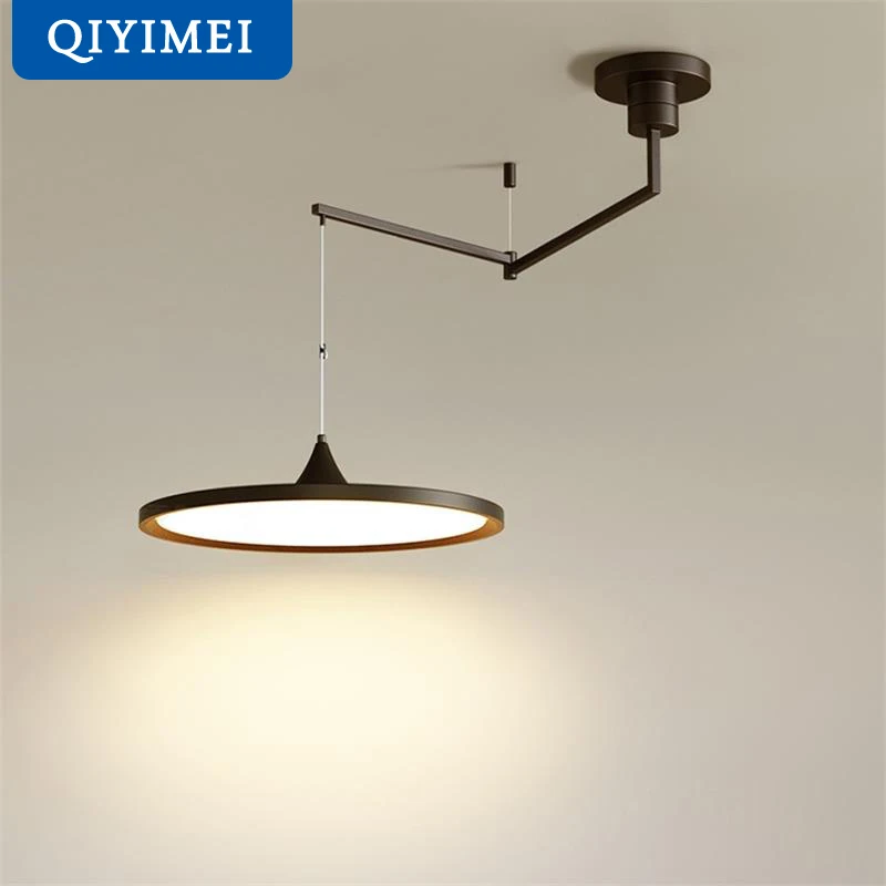 QIYIMEI Modern LED Chandeliers Living Dining Room Kitchen Lights Hanging lamps Indoor Lighting Home Decor Arm Adjustable Lustres