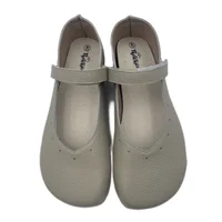 Tipsietoes 2025 Sprinng Autumn Barefoot Genuine Leather Ballerina Mary Jean Women With Flat Soft Sole Zero Drop Wider Toes Box - Image 3