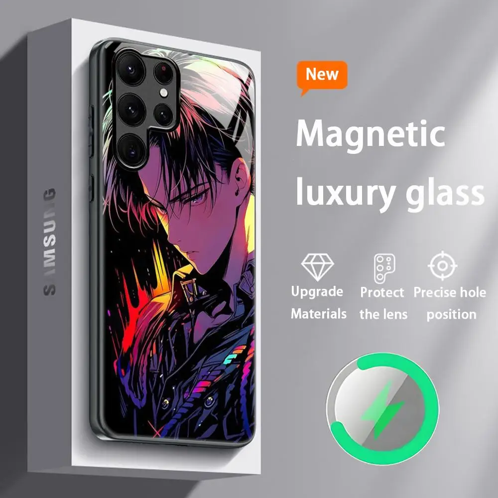 Attack on Titan Levi Magnetic Glass Phone Case