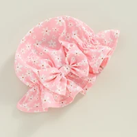 Toddler Girls Rash Guard Swimsuit 2pcs Bathing Suit + Sun Hat Set Infant Long Sleeve Floral Print Ruffles Swimwear with Swim Cap 4