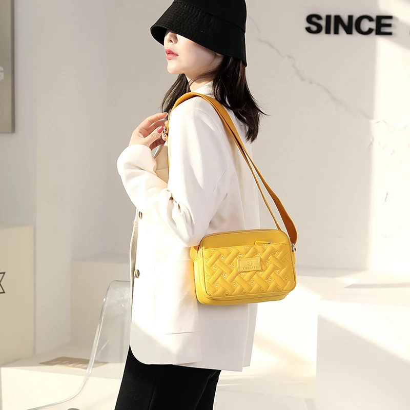 Women's Shoulder Bag Nylon Small Handbag New Fashion Messenger Bag Pure  Color Casual Tote Outdoor Wallet Phone Bag - AliExpress