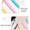 Heallor Eyebrow Trimming Knife Safe Anti-scratch Scissors Eyebrow Shaving Tool for Men and Women Beginner Beauty Tool Set Eyebro 5