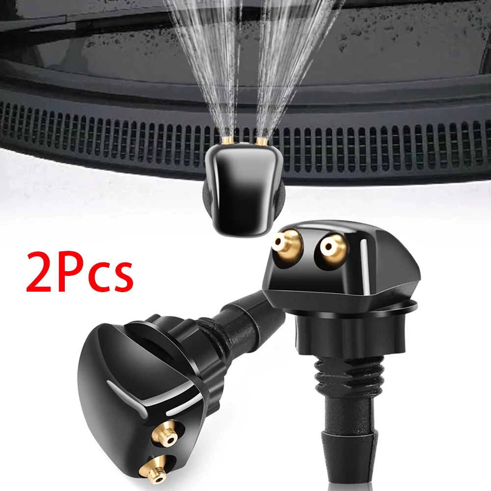 2xUniversalFrontWindshieldWasherWiperNozzleSprayerforHonda
