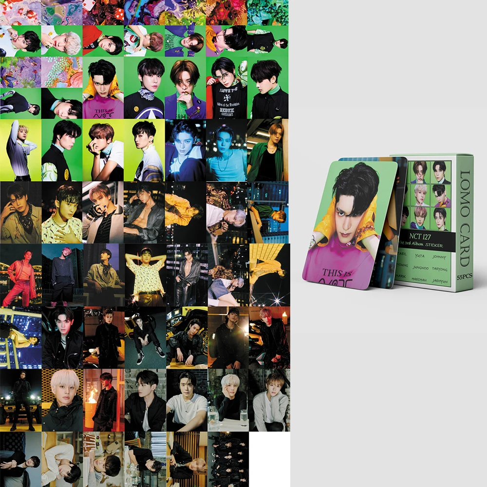 55pcs set kpop nct 127 lomo card new the 3rd album sticker postcard hd photo print cards poster korea group fan collection gift aliexpress