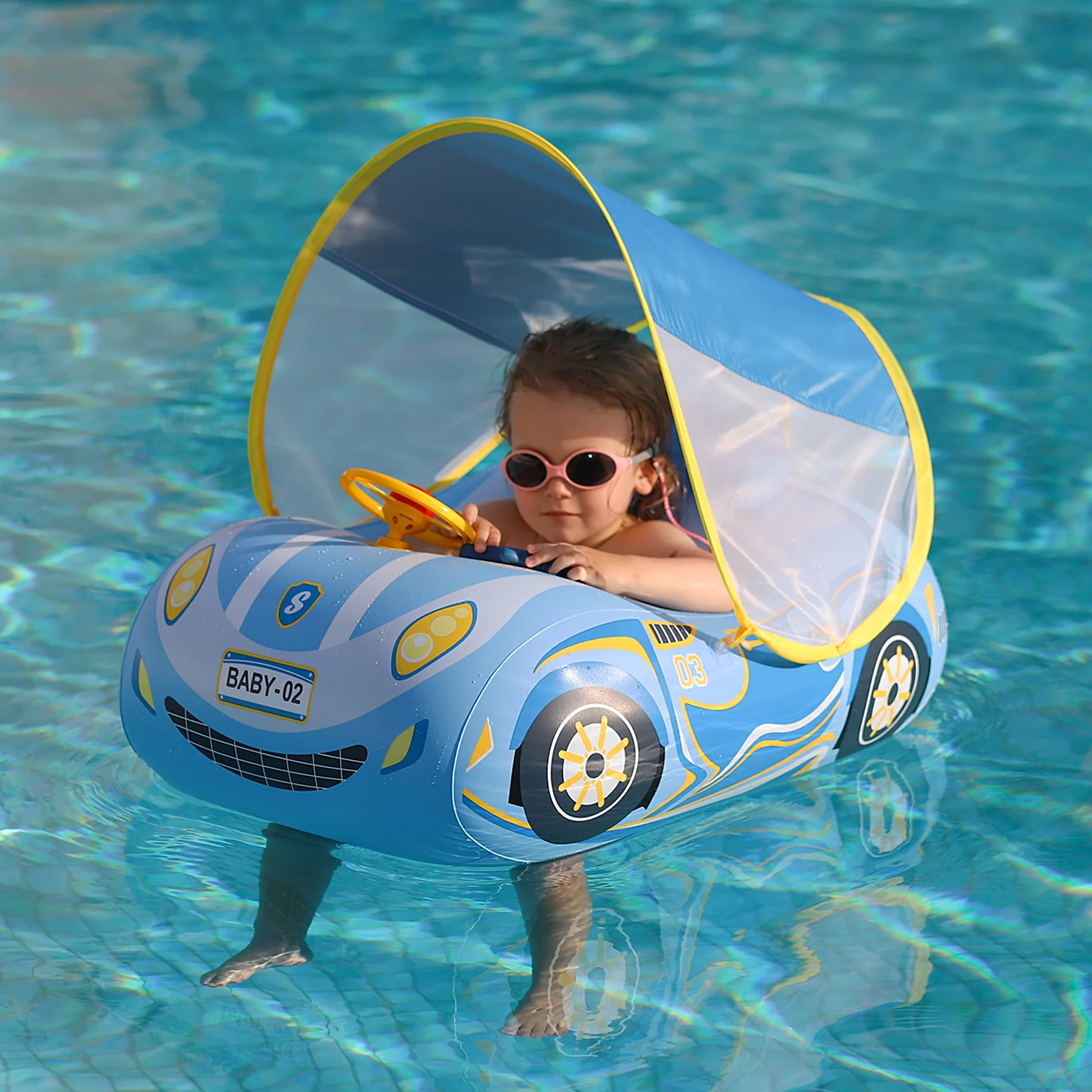 Car Inflatable Pool Car Shaped Pool Float Fun Pool Floats Infant