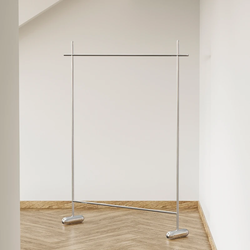 

Metal minimalist , iron art light luxury hanging clothes rack, bedroom clothing store commercial