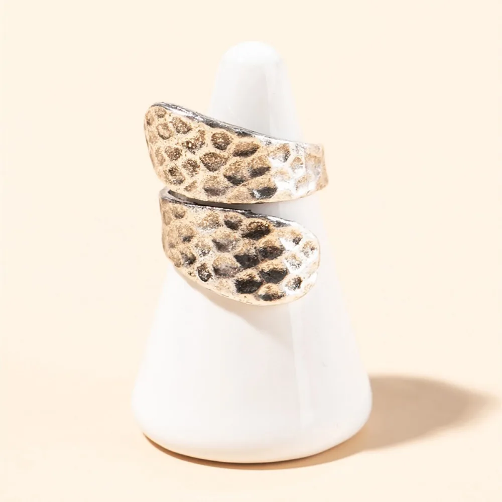 Finger Ring Adjustable Opening Ring Creative Simple Trend Concave Irregular Jewellery Ring Banquet Street Niche Party Accessories