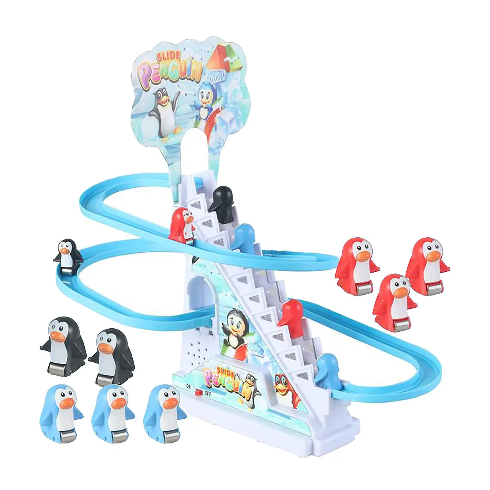 

Penguins Slide Stairs Indoor Toy Penguin Stair Climbing Toy for Preschool