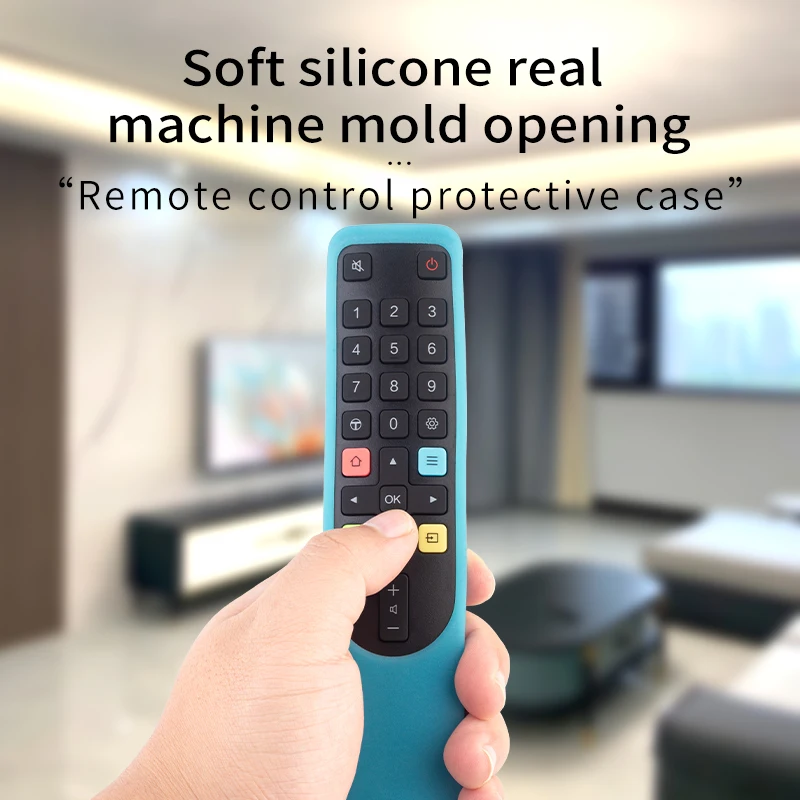 Silicone Case Protective Cover For TCL Smart TV controller ARC801L RC801LDCI1 RC801 49P3 55P3 65P3 55N3 without voice 3