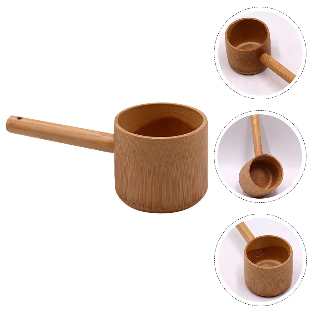 Bamboo Water Ladle Japanese Style Ladel Kitchen Utensils Bamnoo Scoop Serving Spoon Ladles Soup