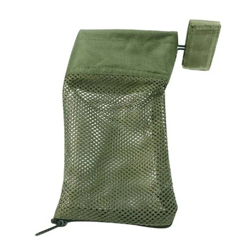 N0HA Brass Shell Catcher Collector Nylon Mesh Tactic Cartridge Catcher Outdoor Storage Bag Loop Type ammo storage box ammunition bag dump pouch double dump pouch