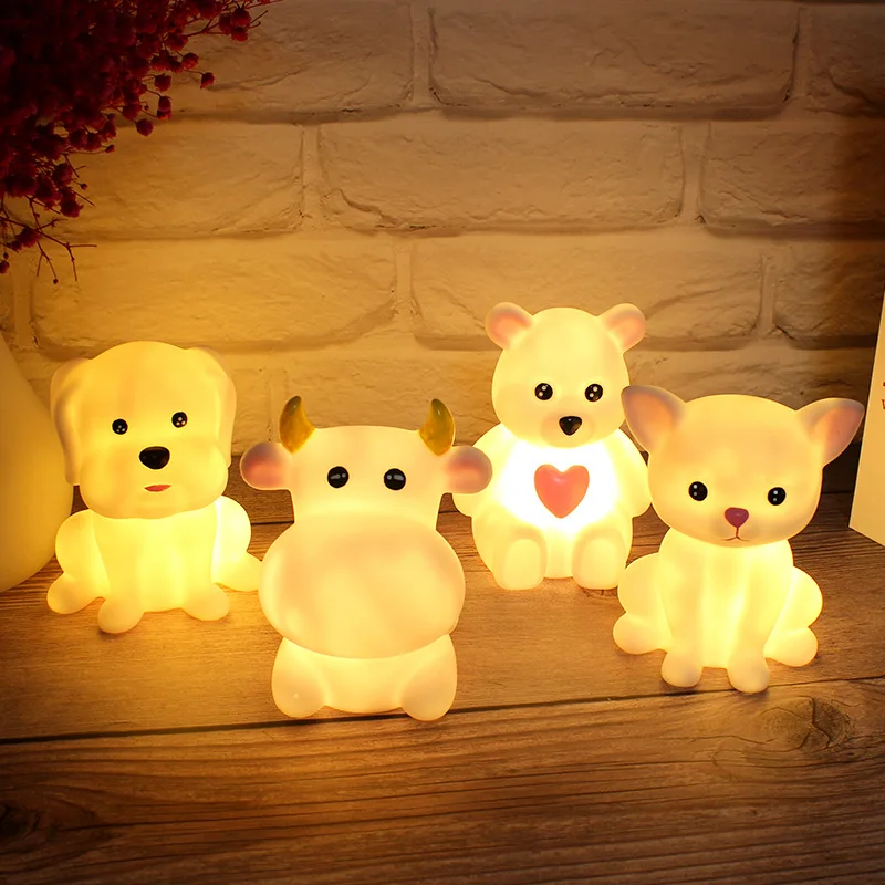

3D Cartoon Cute Rabbit Night Light Children's Toy Bedroom LED Floor Lamp Living Room Warm Atmosphere Lights Kawaii Anime