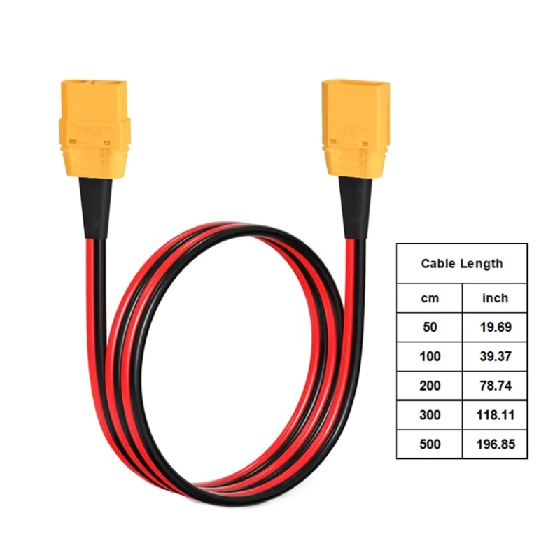 프리미엄 XT90 연장 코드 10AWG 발전소 및 원격 제어 모델 H8WD용 전원 케이블