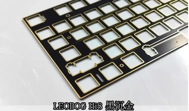 LEOBOG Hi8 keyboard fitting plate FR4 Aluminum CF Steel (for plate