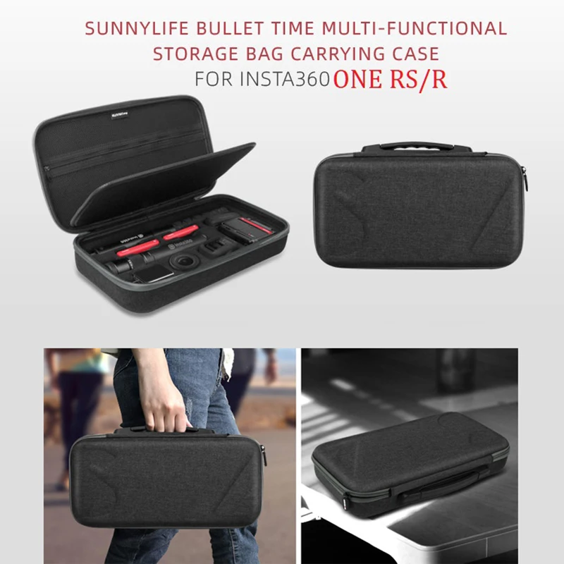 

Fran-T38 Storage Case Bag for Insta360 ONE RS / R Carrying Bag Protection Box for Insta360 ONE RS / R Action Camera Accessories
