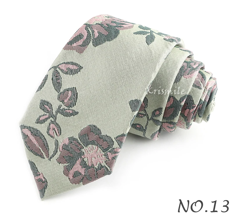 Neuheit Floral Welle Imitation Stickerei Krawatte Für Männer Frauen Business Hochzeit Party Luxus Blume Krawatte Bräutigam Kragen Zubehör – Detail 15