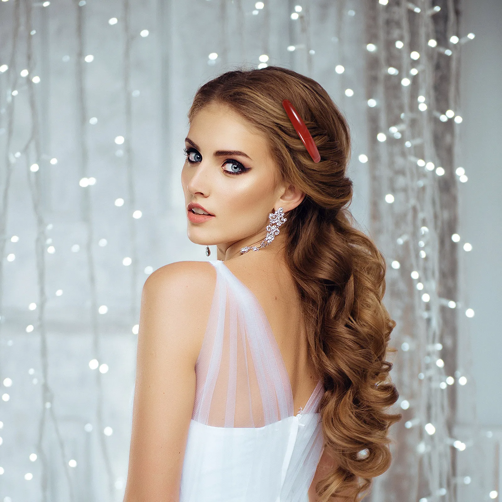 5Pcs 헤어 사이드 빗 프렌치 트위스트 여성용 강력한 헤어 액세서리 소녀용 경량 헤어핀 생일 파티 축제