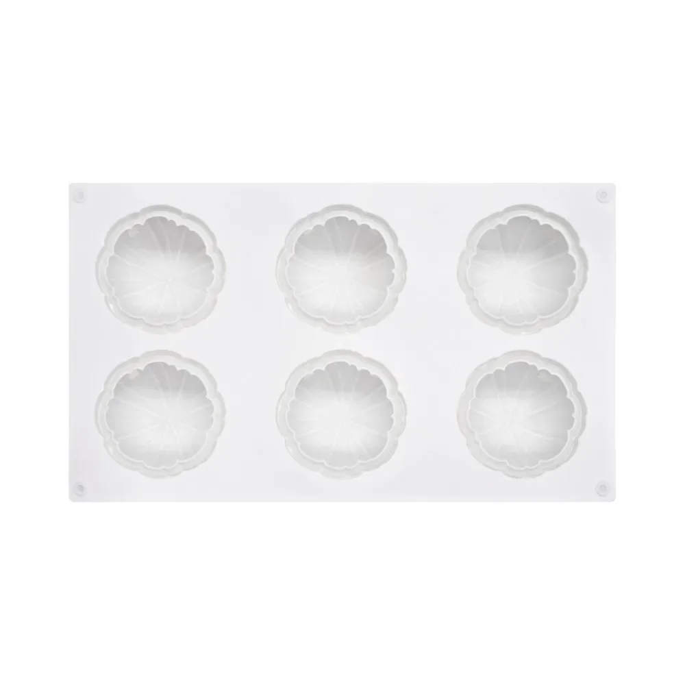 6 Cavity Igloo Silicone Cake Mold Creative Modeling Ice Cream Chiffon Mold Kitchen Bakery Baking Antidust Resistant Accessories