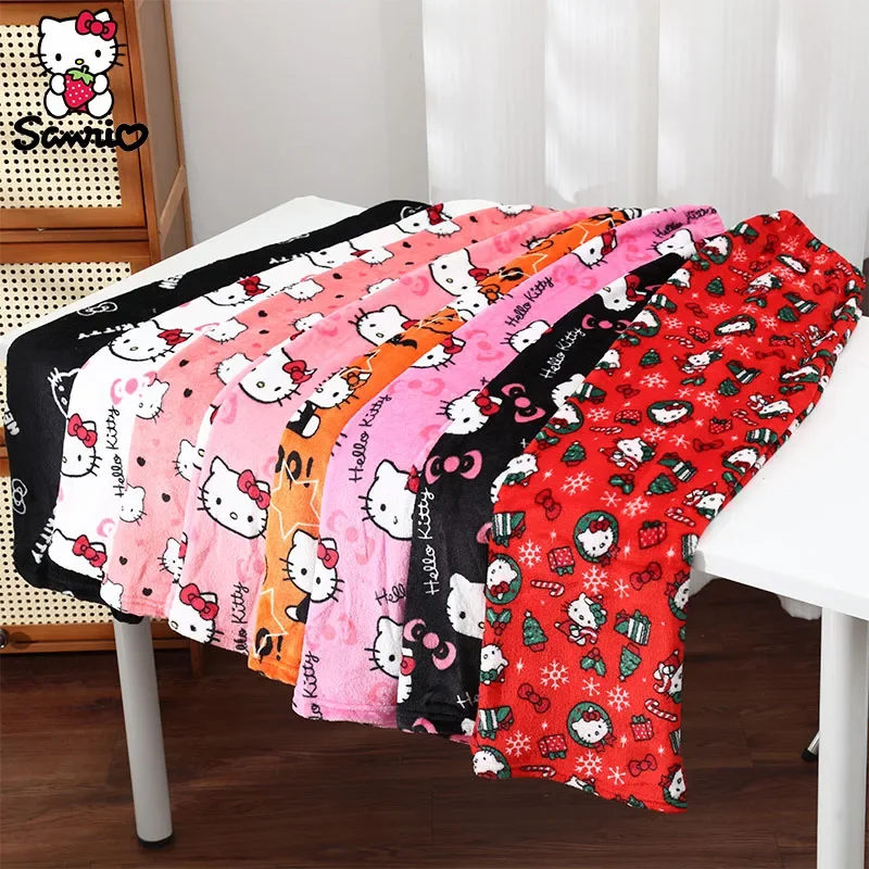 Sanrio Pajamas Y2K Hello Kitty Christmas Pajama Pants Home Trousers Homewear Sleepwear Women Gift Girl Clothes Trousers Fashion