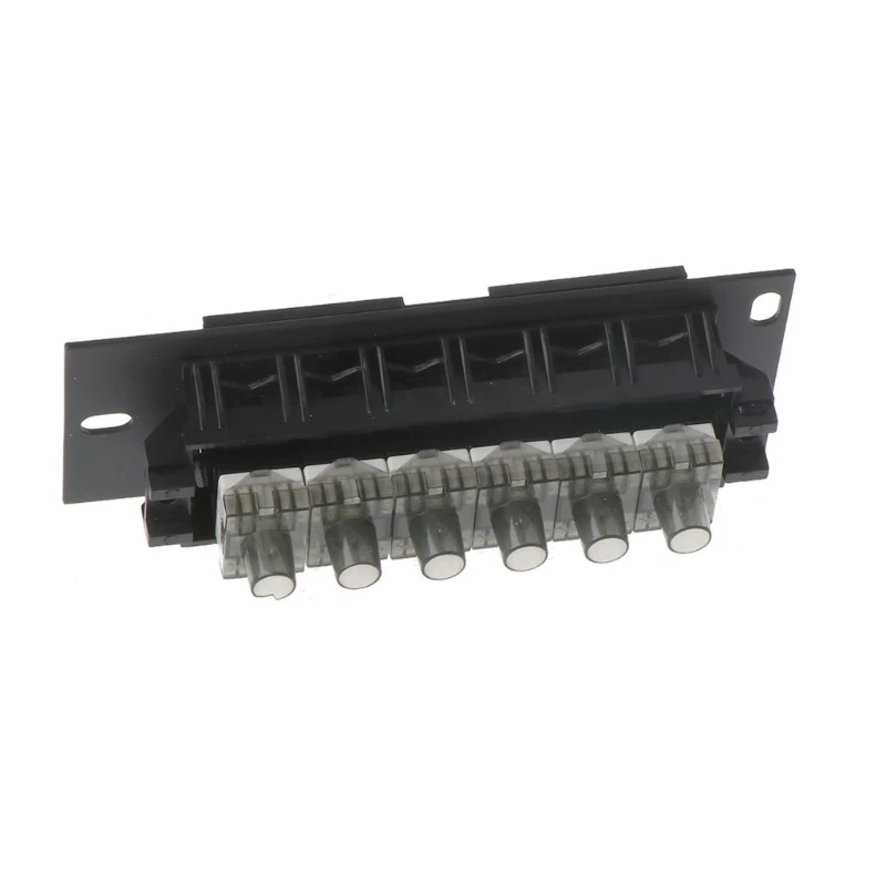 6-Port Patch Panel-Blank 1U Keystone Panel For Ethernet Cables-Works With Almost Any Snap-In Jack Including Cat6