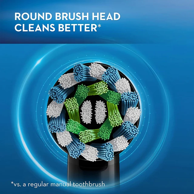 Oral B Pro4000 Electric Toothbrush 3D Action Clean 4 Modes Visible Pressure Sensor Whiter Teeth  Rechargeable Adult's Toothbrush 4