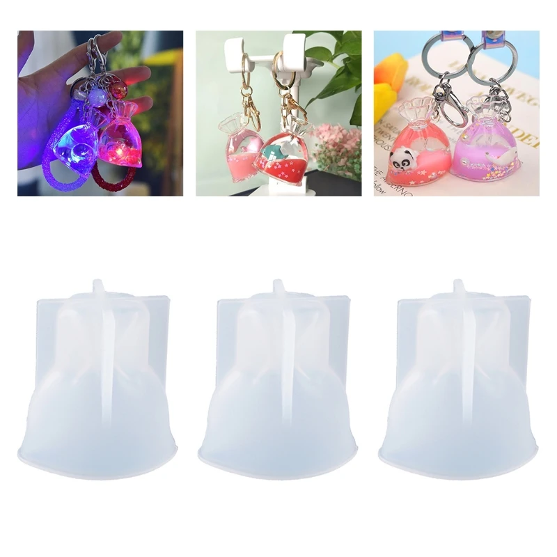 

DIY Crystal Epoxy Resin Mold Purse Lucky Bag Decoration Casting Silicone Mould